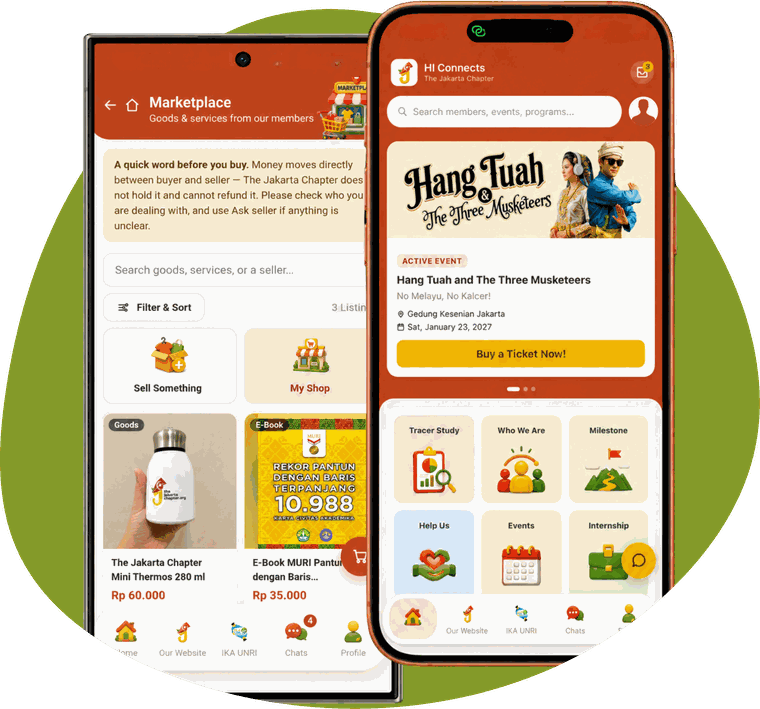 HI Connects on Android and iPhone